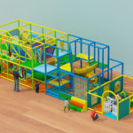 Generic Two Level Small Indoor Playground Structure