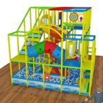 Small 3 Level Ball Pit Play Structure