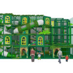 Compact 4 Level Jungle Theme Play Structure