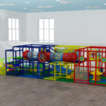 Two Level Generic Indoor Play Structure