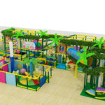 2 Level Jungle Themed Children Indoor Playground
