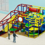 Generic 2 Level Indoor Playground Structure