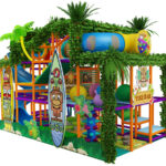 Small Three Level Tiki Party Play Structure