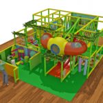2 Story Jungle Theme Toddler Playground