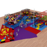3 Level Construction Zone Playground Structure