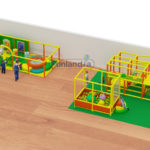 3 Section Small 2 Level Generic Toddler Indoor Playscape