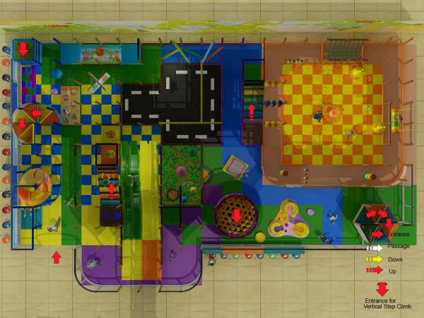 3 level castle playground