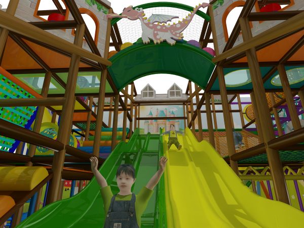 3 level castle playground