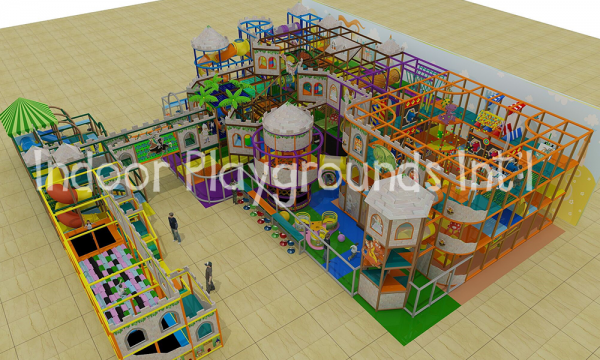 3 level castle playground