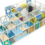 Cute & Compact Indoor Playground with Ball Blaster Zone
