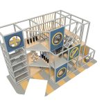 3 Level Compact Custom Color Indoor Play Structure